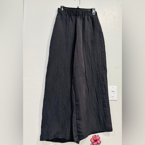 Forever 21 BOHEMIAN | WIDE LEG PANTS | BLACK |
 | SIZE: MED | - Picture 3 of 11